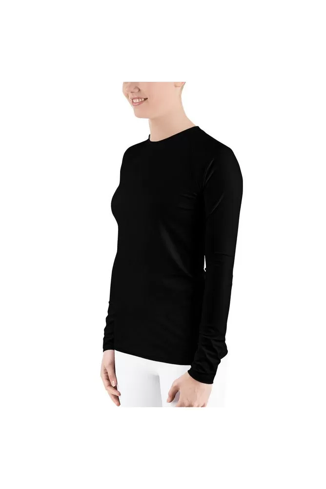 Black Women's Rash Guard