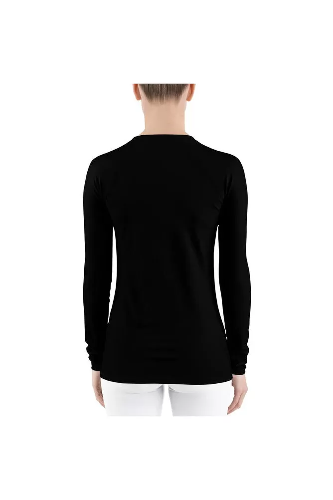 Black Women's Rash Guard