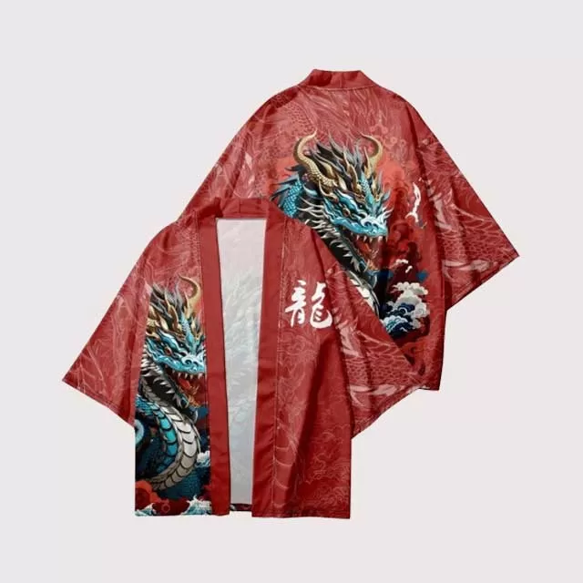 Blue Dragon Haori