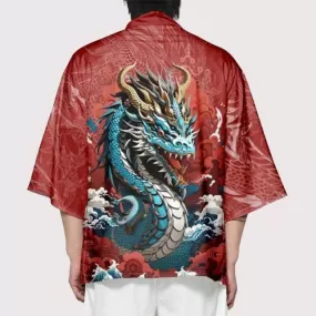 Blue Dragon Haori