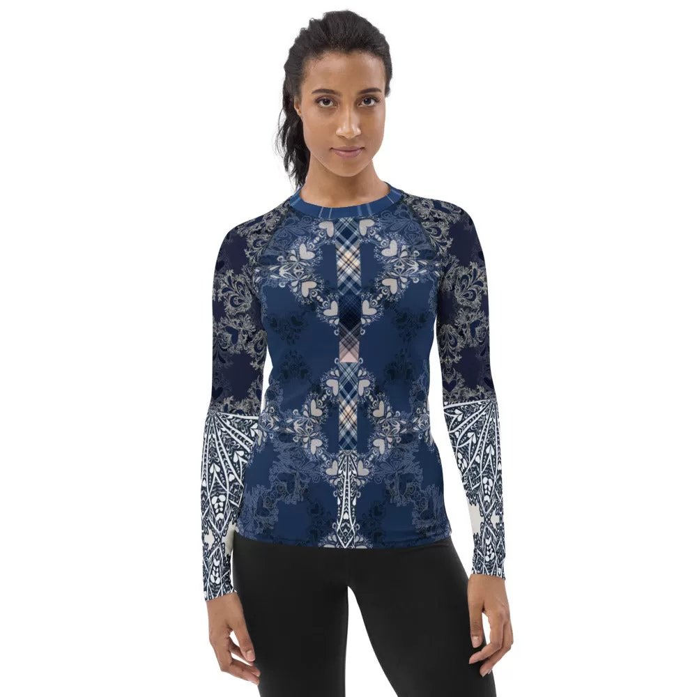 Blue Mystic Fashion Rashguard Top