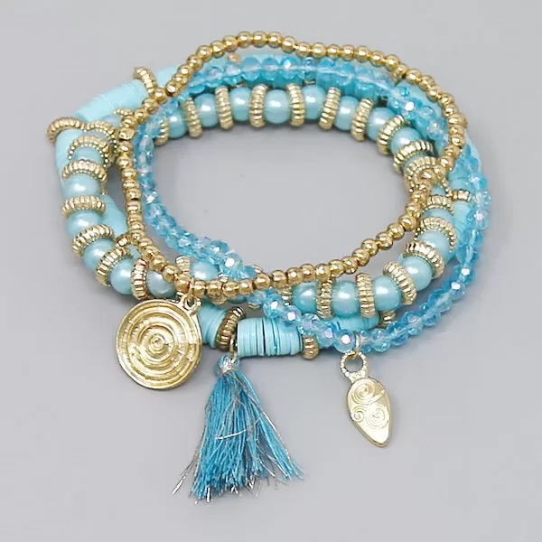 Boho Beaded Bracelet Set