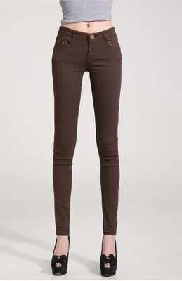 Brown Women Skinny Jeans