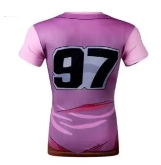 Bulma Dragon Ball Z Short Sleeve Compression Rash Guard