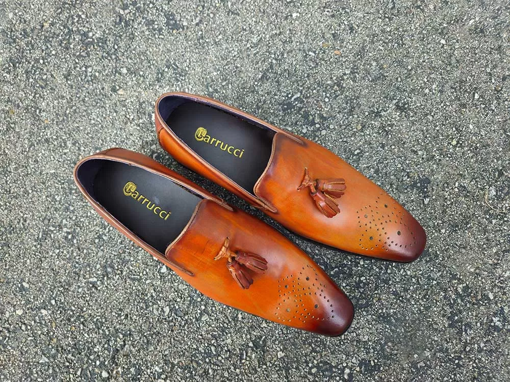 Burnished Wholecut Tassel Loafer