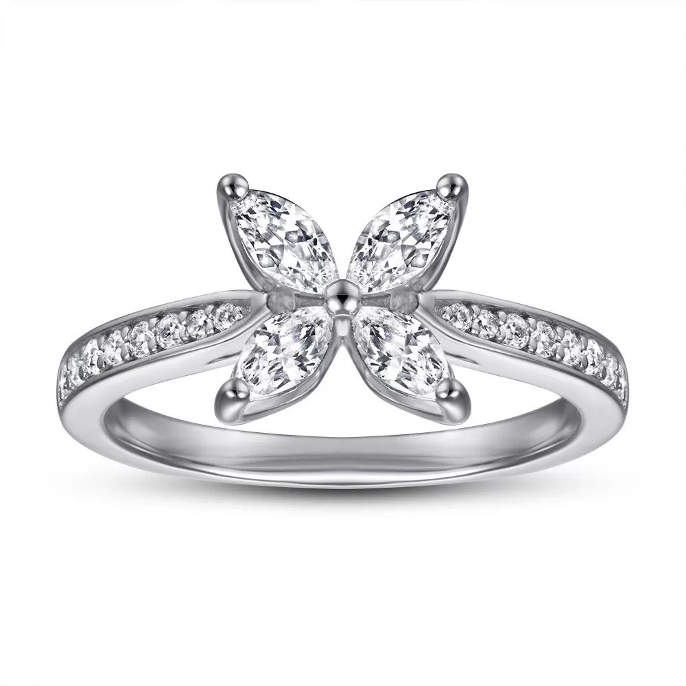 Butterfly Design Stackable Rings