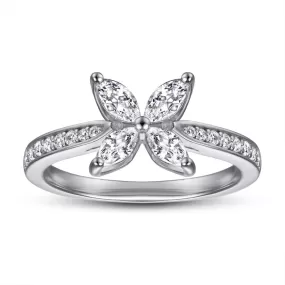 Butterfly Design Stackable Rings