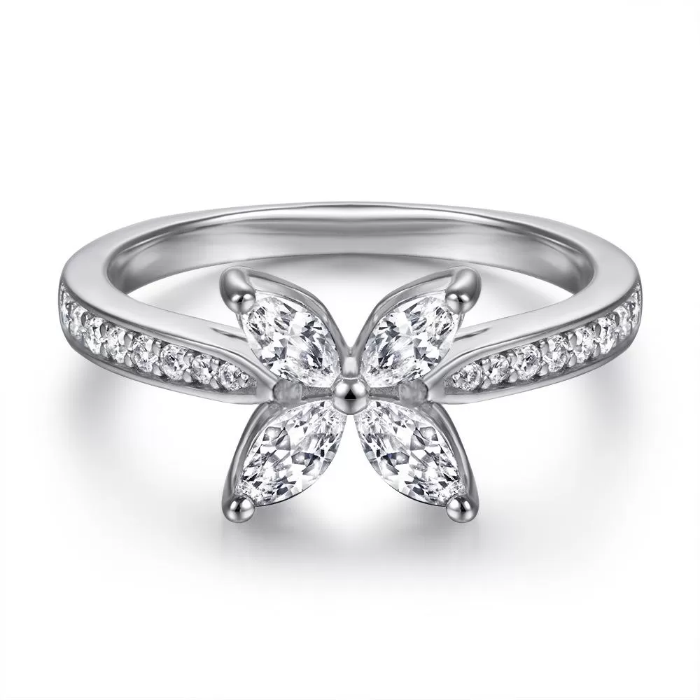 Butterfly Design Stackable Rings