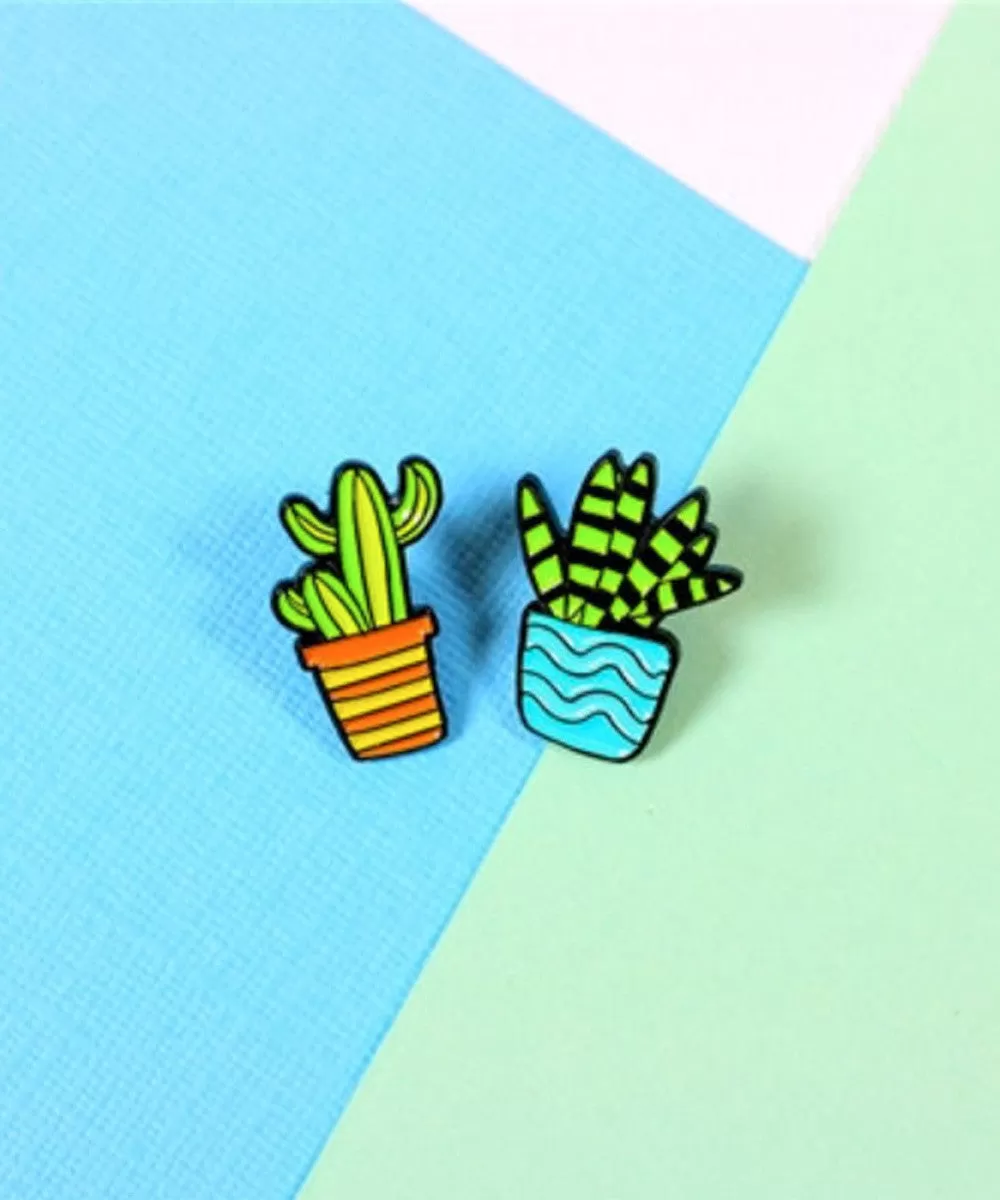 CACTUS BLUE ORANGE PIN