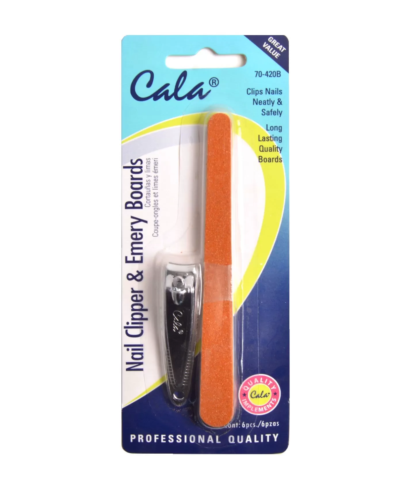 Cala Nail Clipper & Emery Board Set