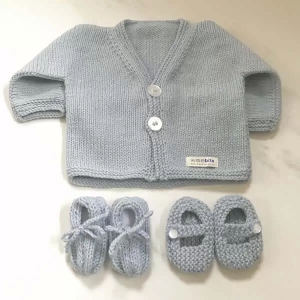 Cardigan and Booties Set