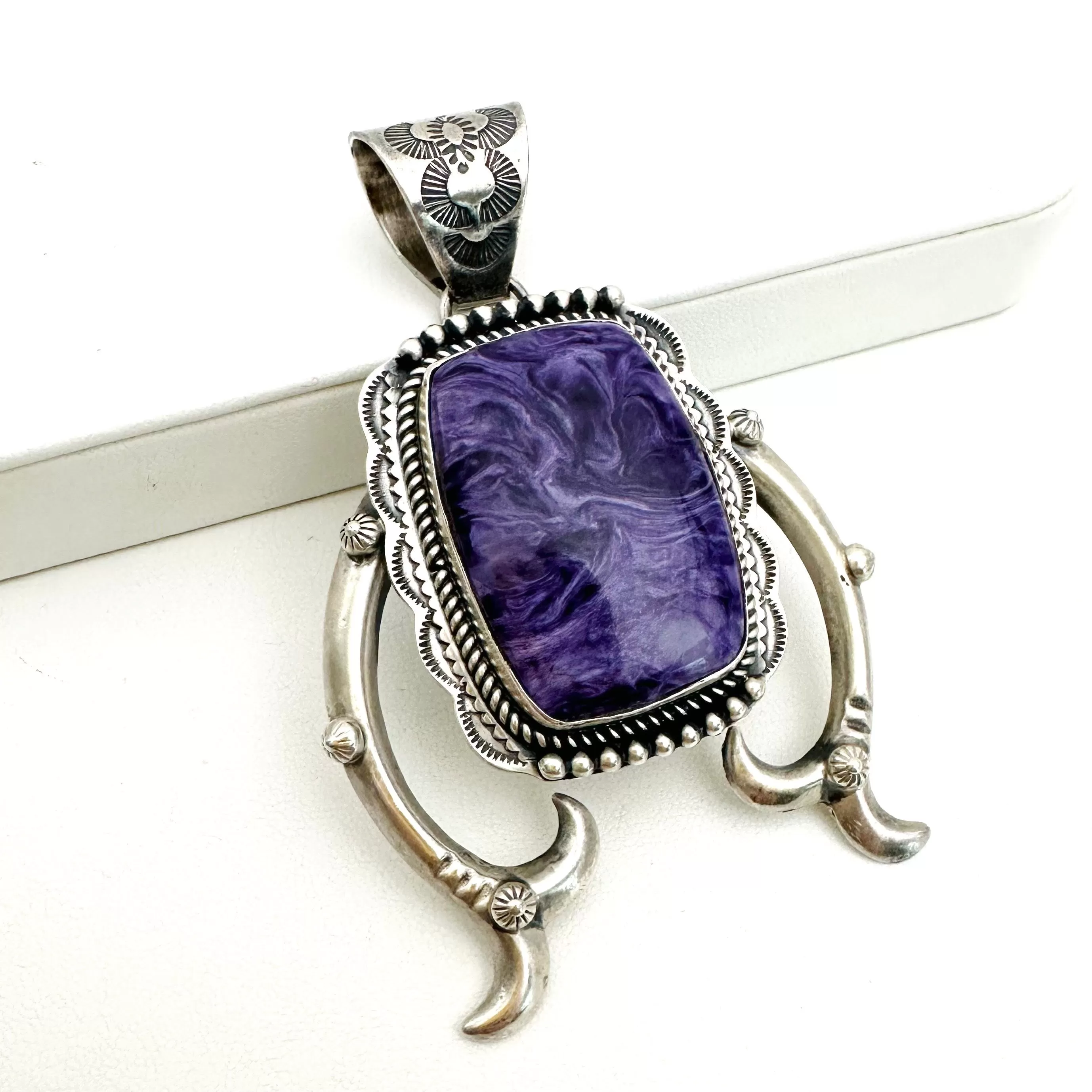 Charoite Naja Pendants- G.P.