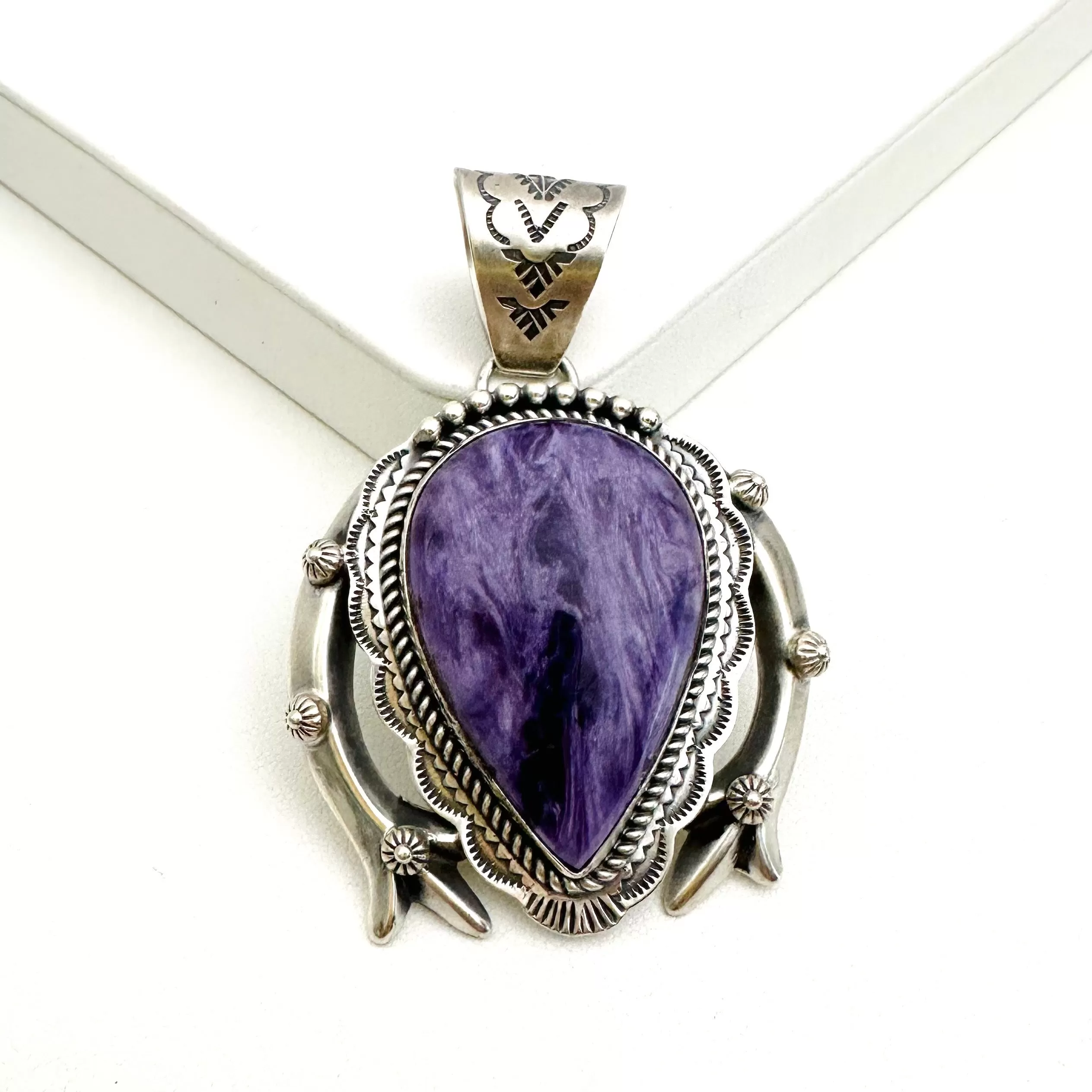 Charoite Naja Pendants- G.P.