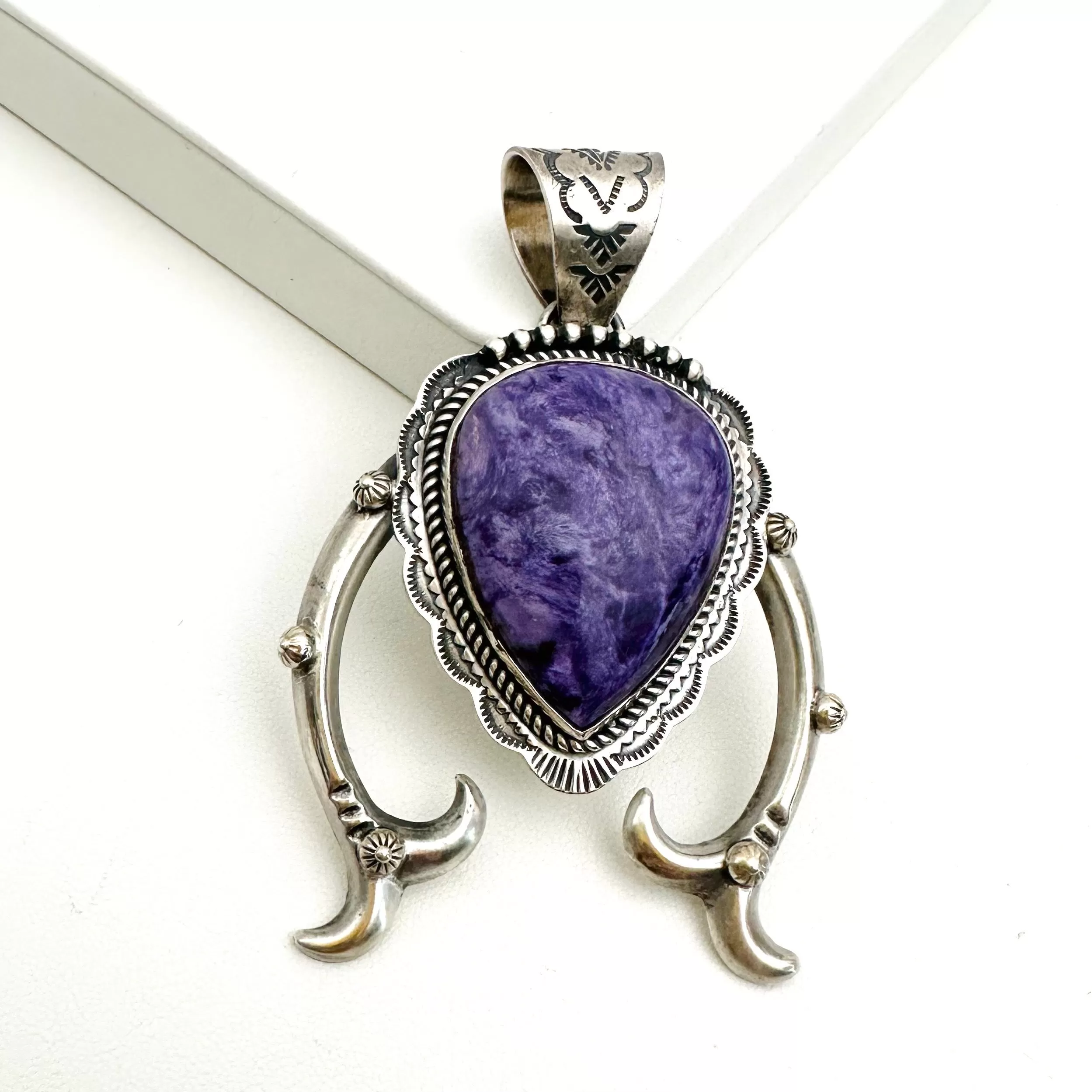 Charoite Naja Pendants- G.P.