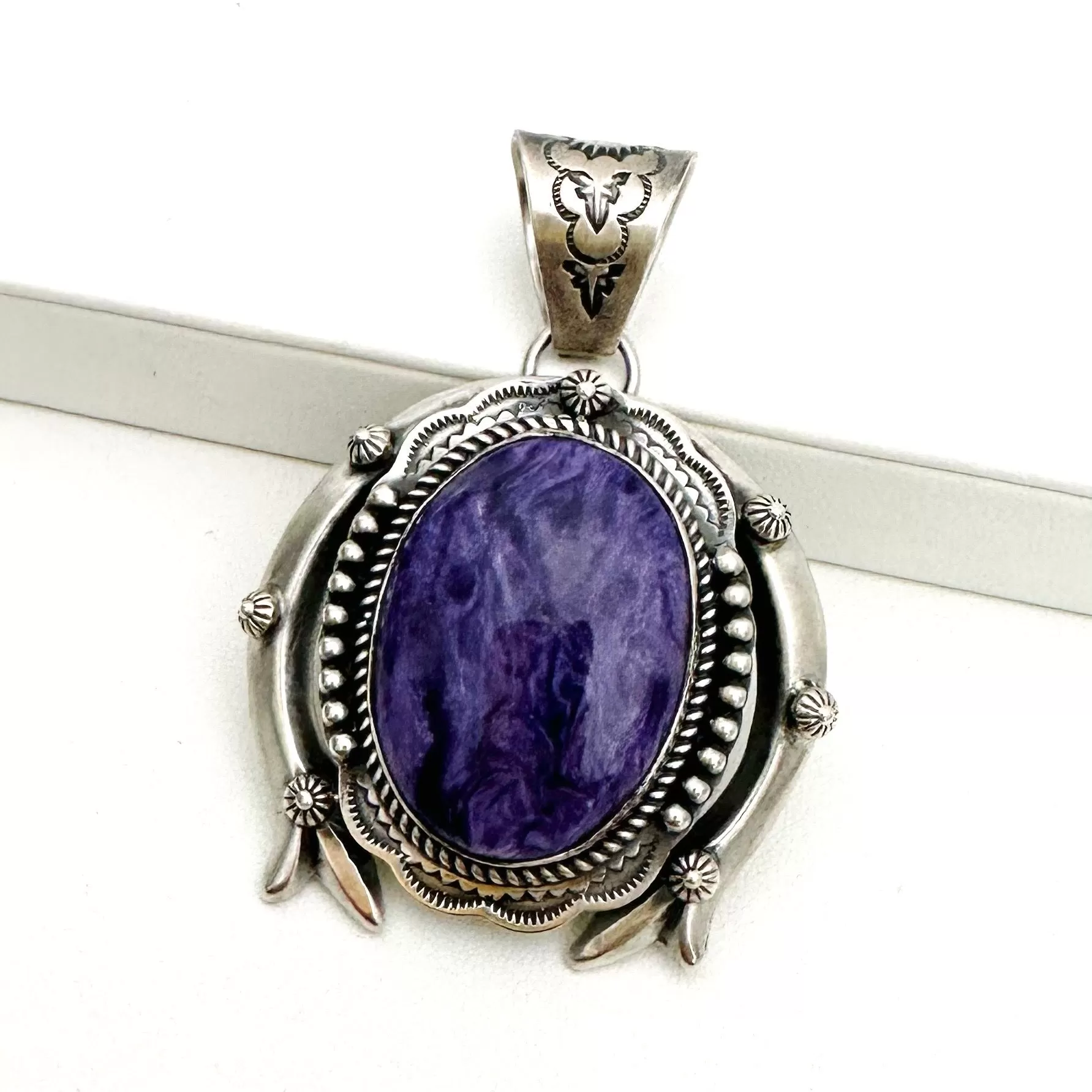 Charoite Naja Pendants- G.P.