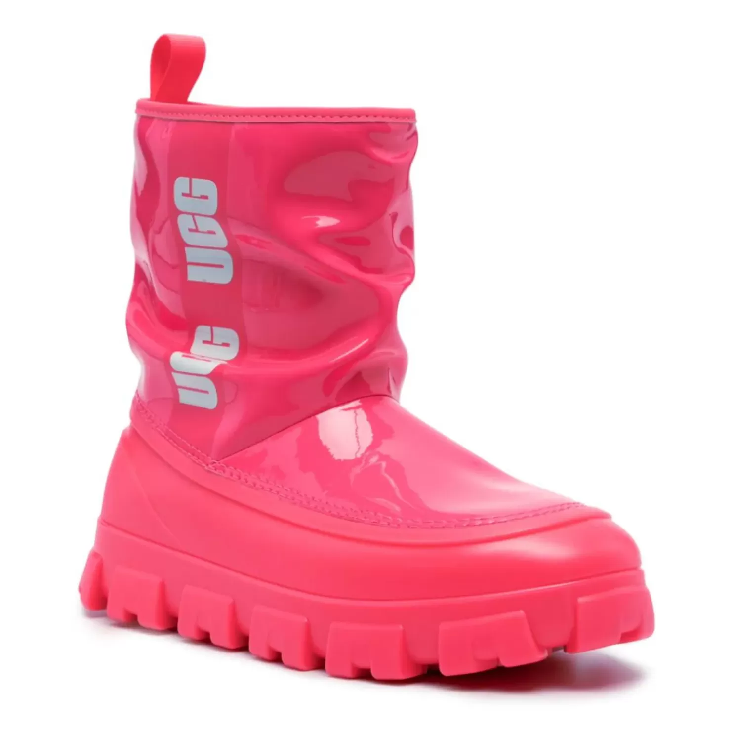 CLASSIC BRELLAH LOGO-PRINT BOOTS - FLAMINGO PINK