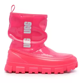 CLASSIC BRELLAH LOGO-PRINT BOOTS - FLAMINGO PINK