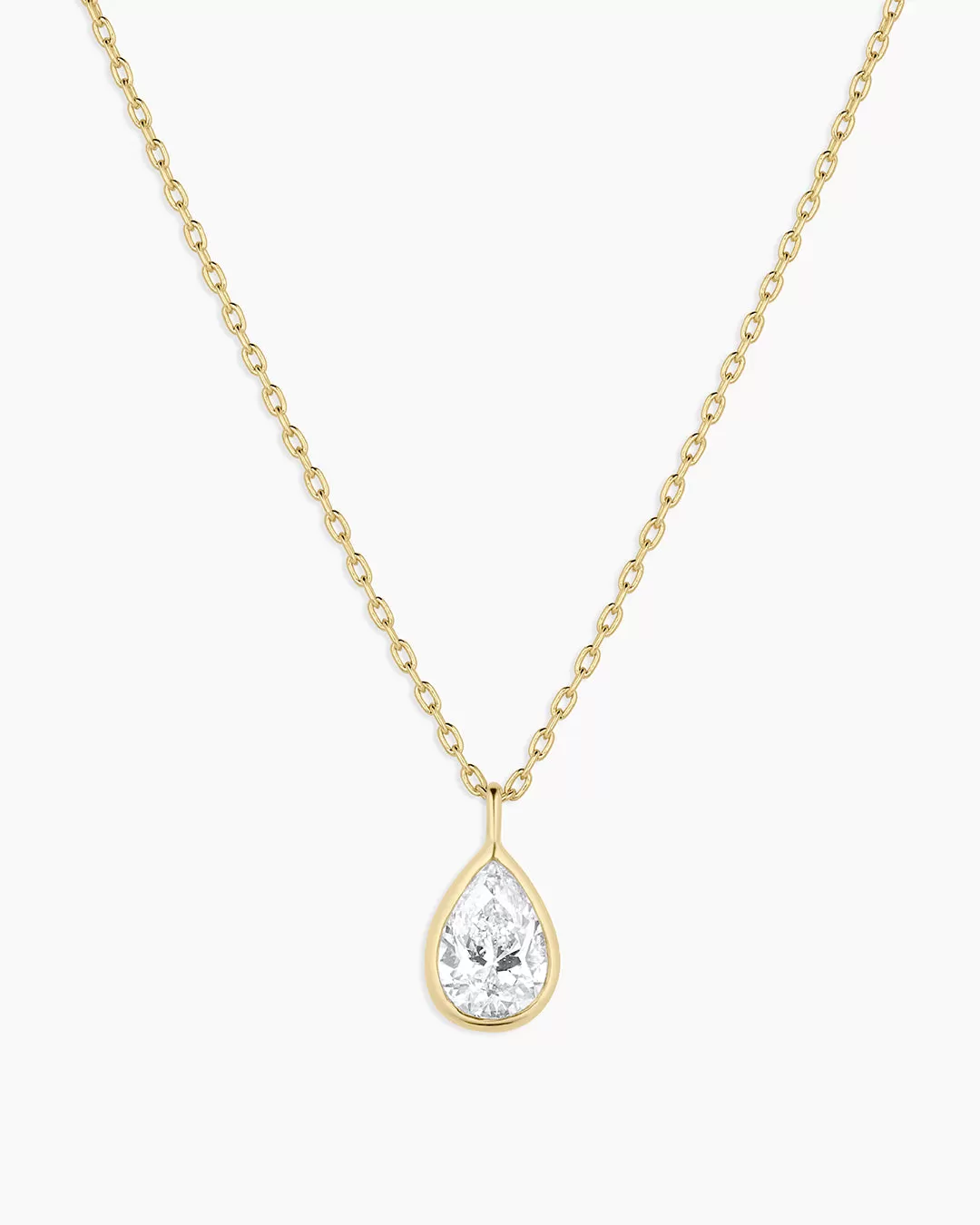 Classic Diamond Pear Necklace