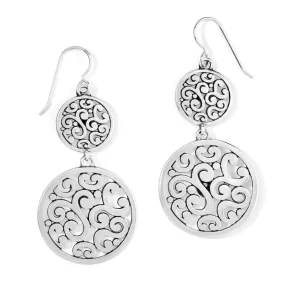 Contempo Medallion Duo French Wire Earrings