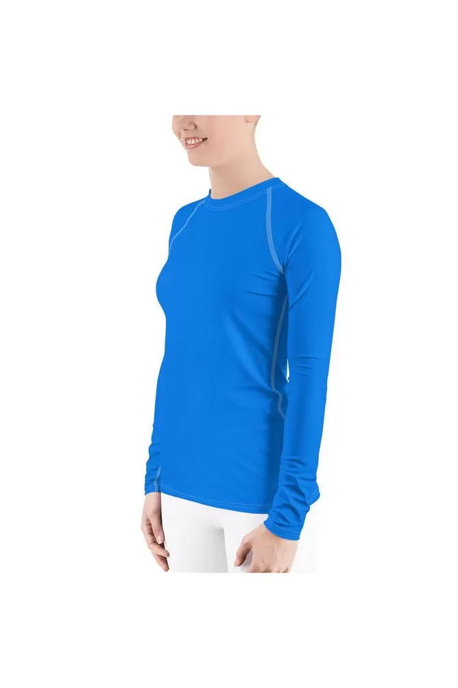 Coral Blue Women's Rash Guard