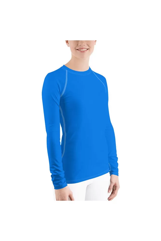 Coral Blue Women's Rash Guard