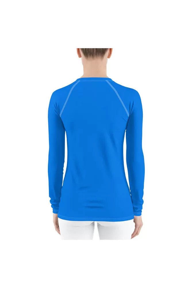 Coral Blue Women's Rash Guard