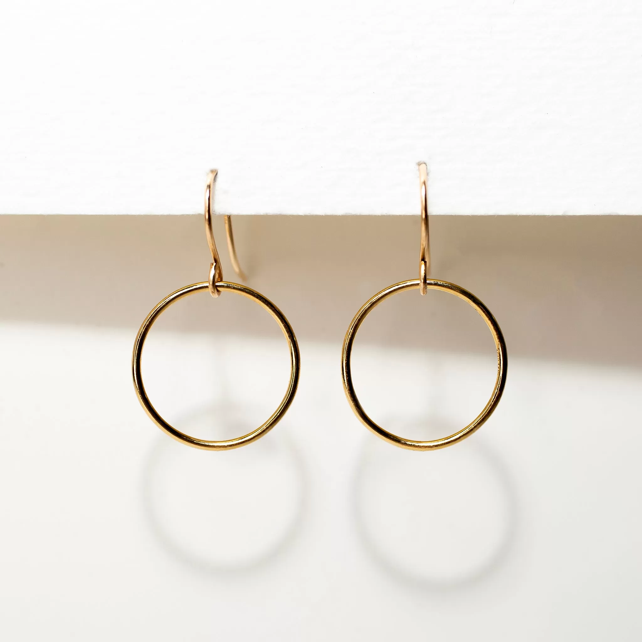 Crescent Circle Earrings