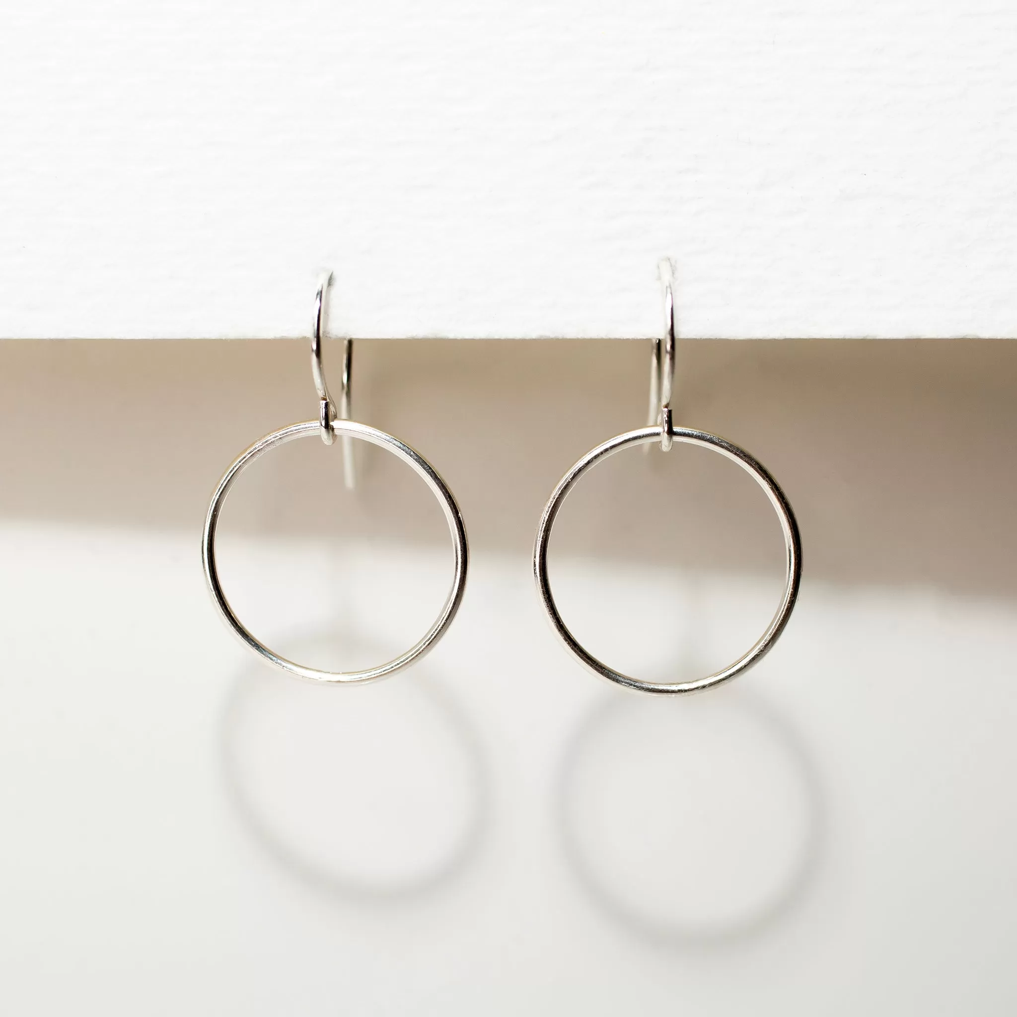 Crescent Circle Earrings