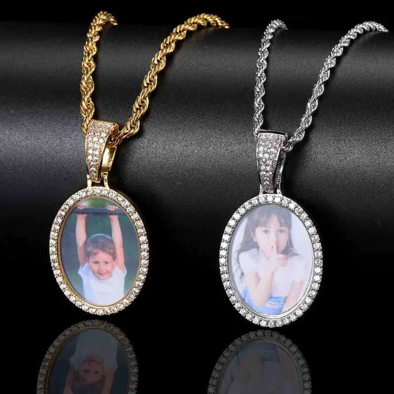 【Custom】Oval Photo Memory Pendant