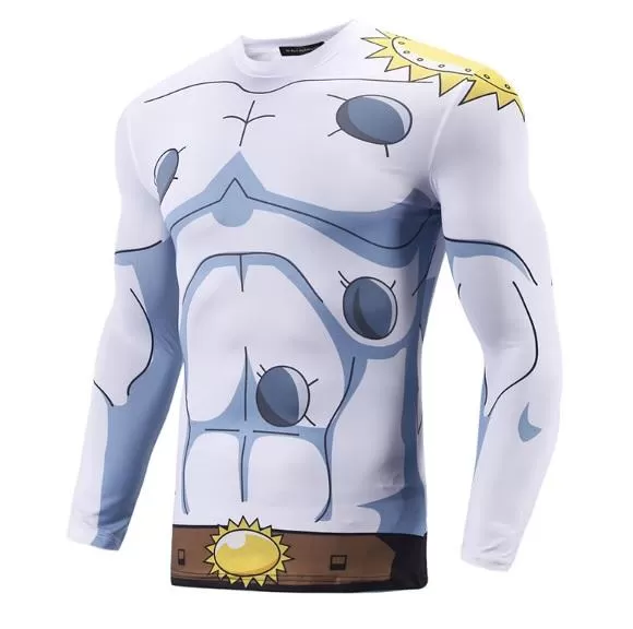 Digimon 'Angemon' Long Sleeve Compression Rash Guard