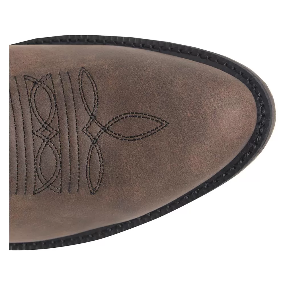 'Double H' Men's 12 Tascosa EH WP Western R Toe - Dark Earth / Charcoal