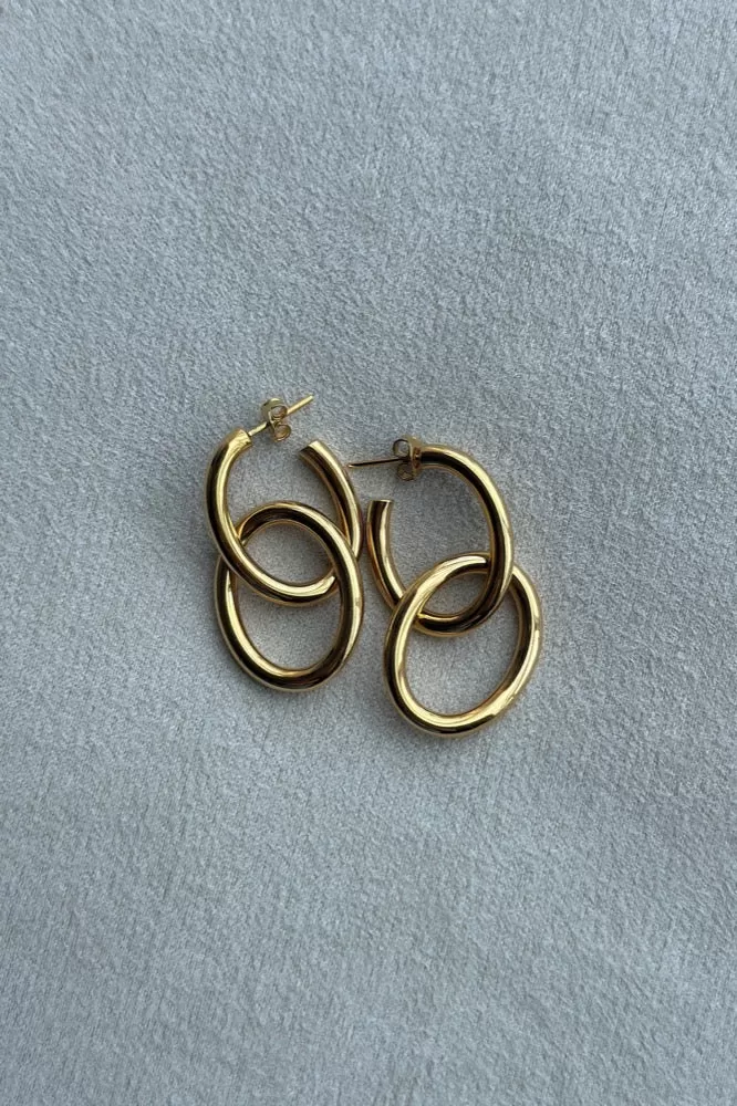 Dual Oval Earrings