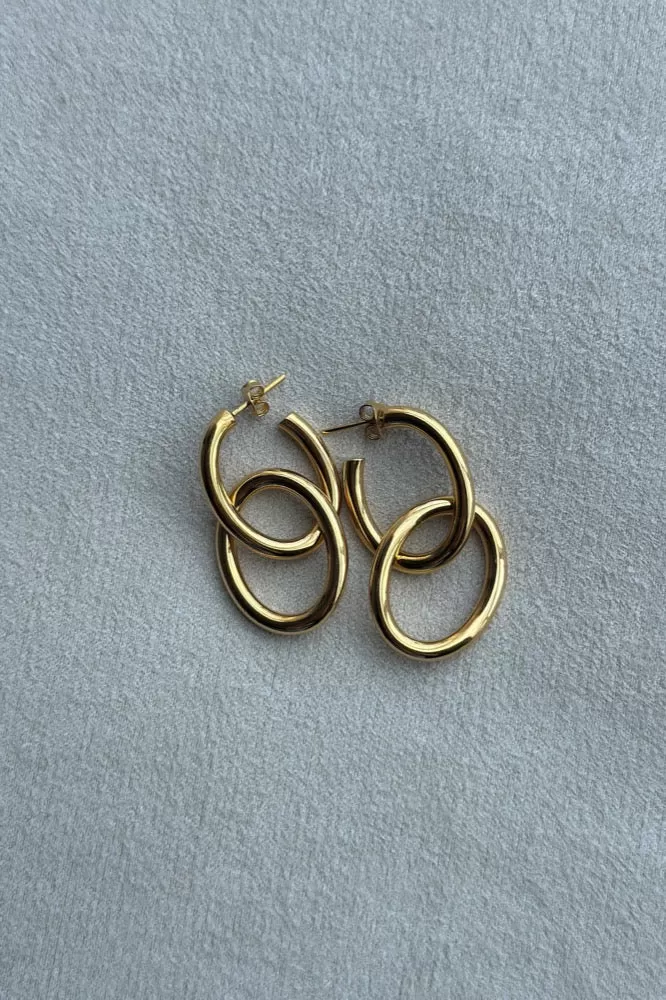 Dual Oval Earrings