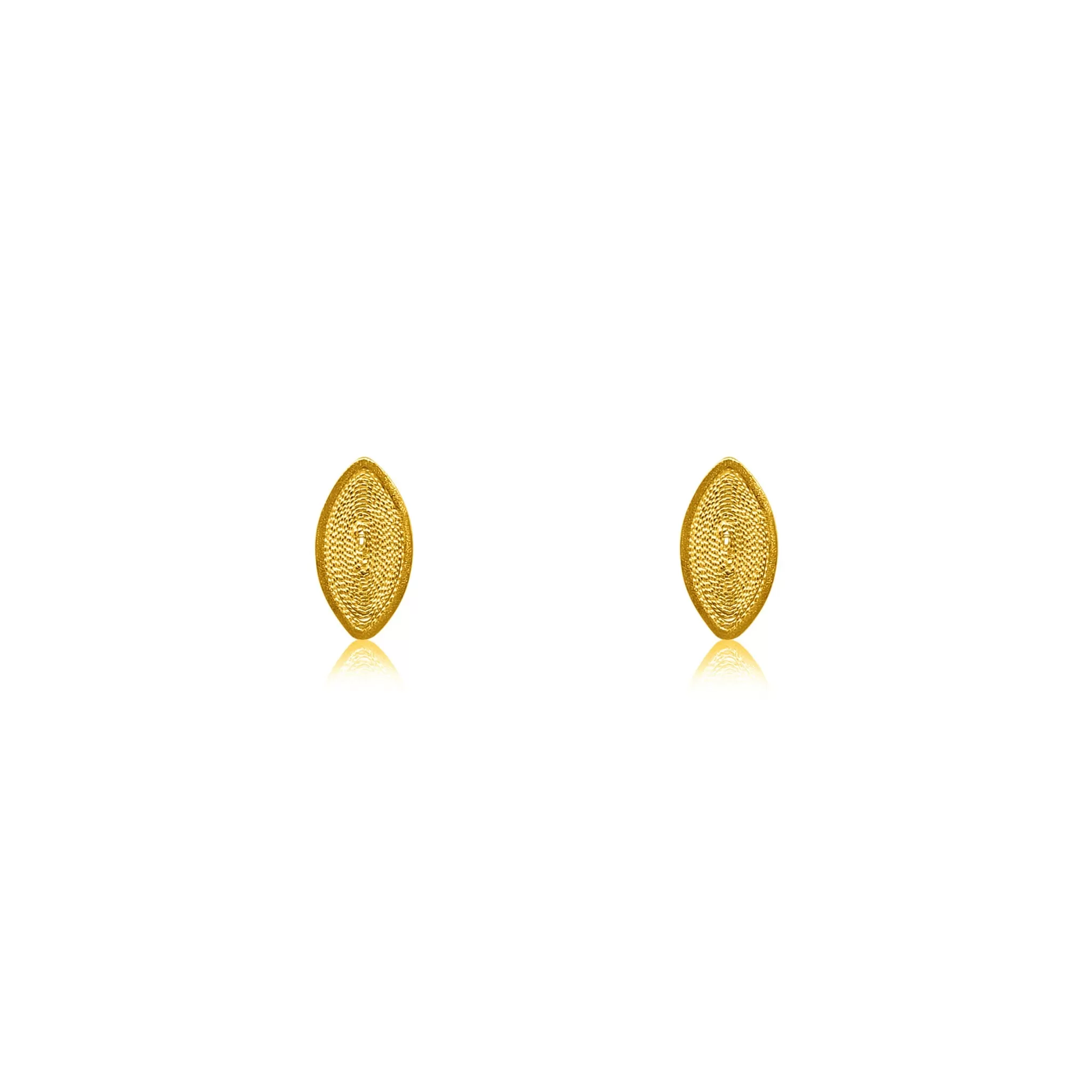 EDNA GOLD STUD EARRINGS FILIGREE