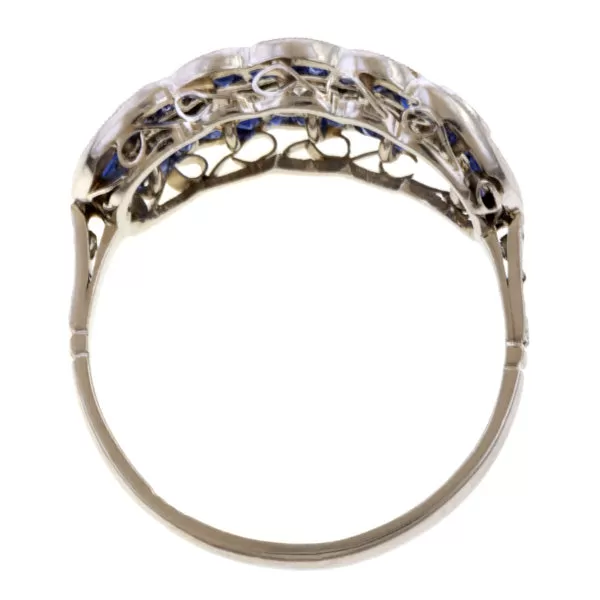 Estate Diamond & Sapphire Ring