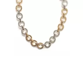 Fashion Metal Two Tone Necklace