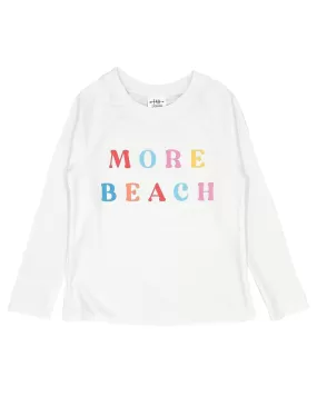 Feather 4 Arrow More Beach L/S Rashguard - White