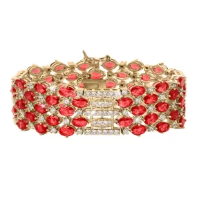 Fiery Crimson Ladies Bracelet