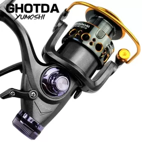 Fishing Reel Carp Spinning Reel Front and Rear Brake System Metal Spool Fishing Reels Tools Accessories