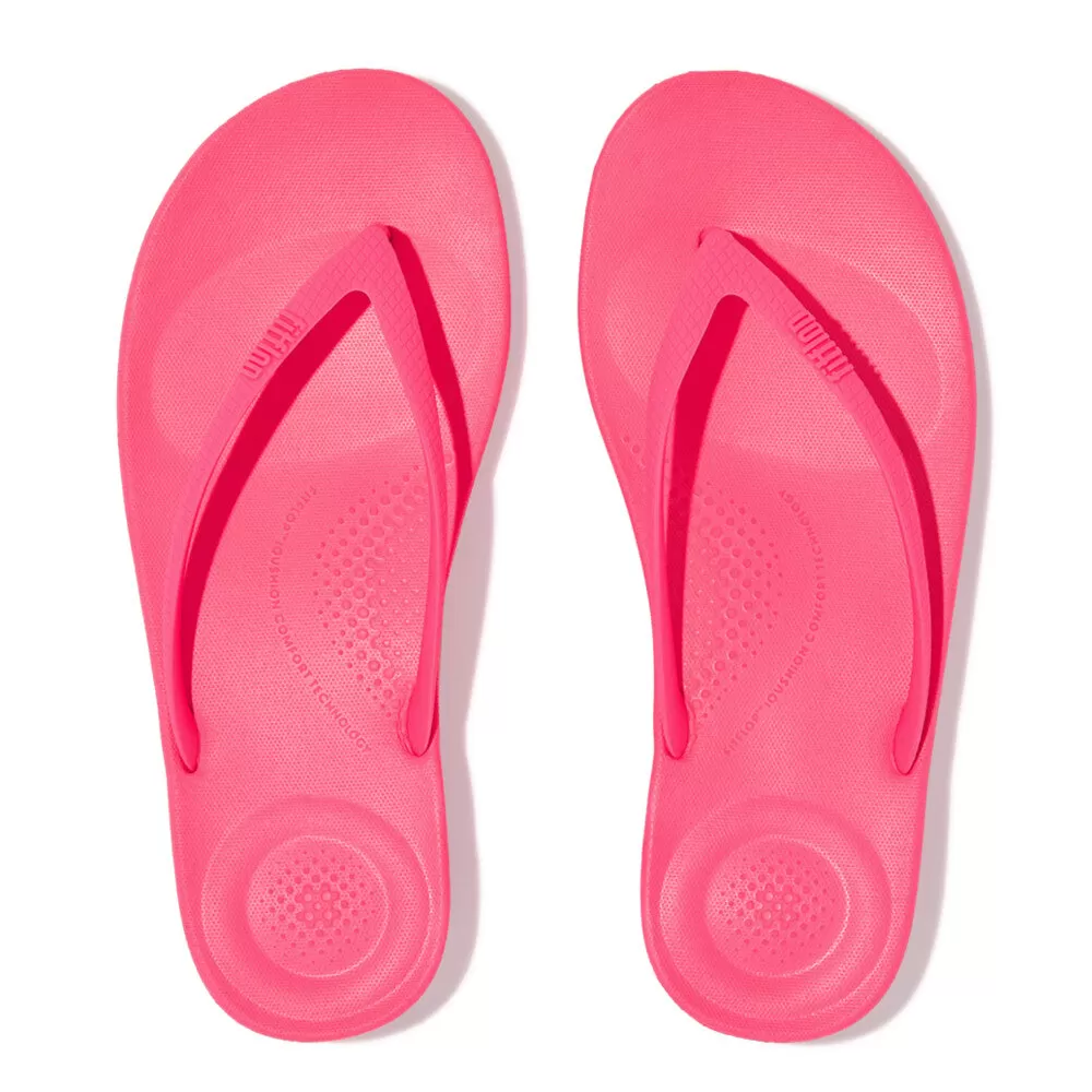 FitFlop IQushion Ergonomic Pop Pink Flip-Flops