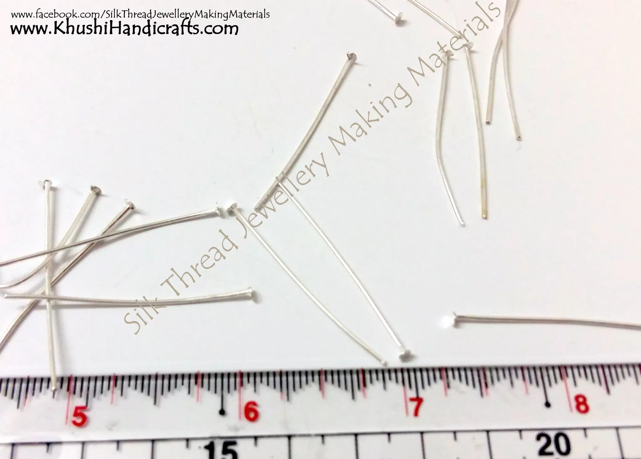 Flat Head pins / headpins in Gold and Silver-Bulk-100 grams