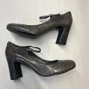 FRANCO SARTO Women's •Expo• Mary-Jane Pump - Grey LeatherSize 10M NWD