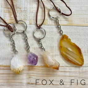 Gemstone Key Rings ~ Various Styles