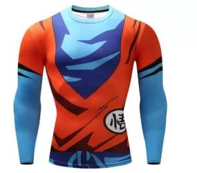 Goku Dragon Ball Z Compression Long Sleeve Rash Guard