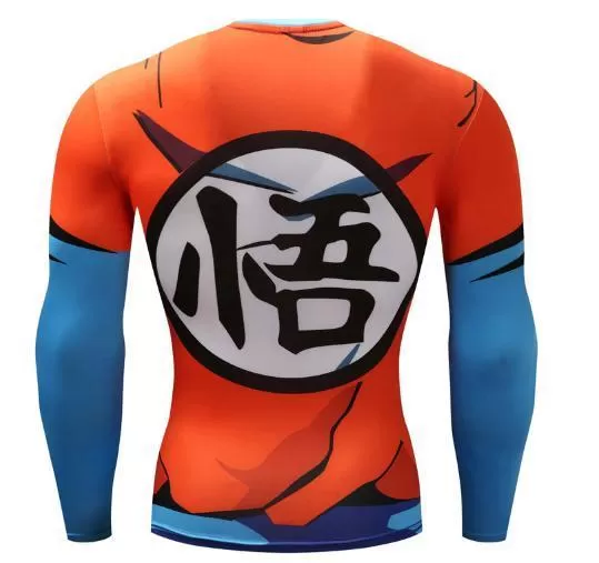 Goku Dragon Ball Z Compression Long Sleeve Rash Guard