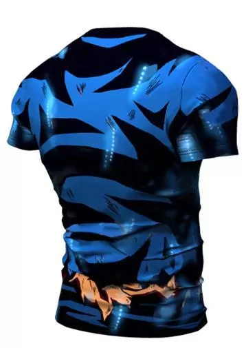 Goku Ultra Instinct Dragon Ball Z Short Sleeve Premium Compression Rash Guard