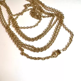 Gold Cable Chain Necklace