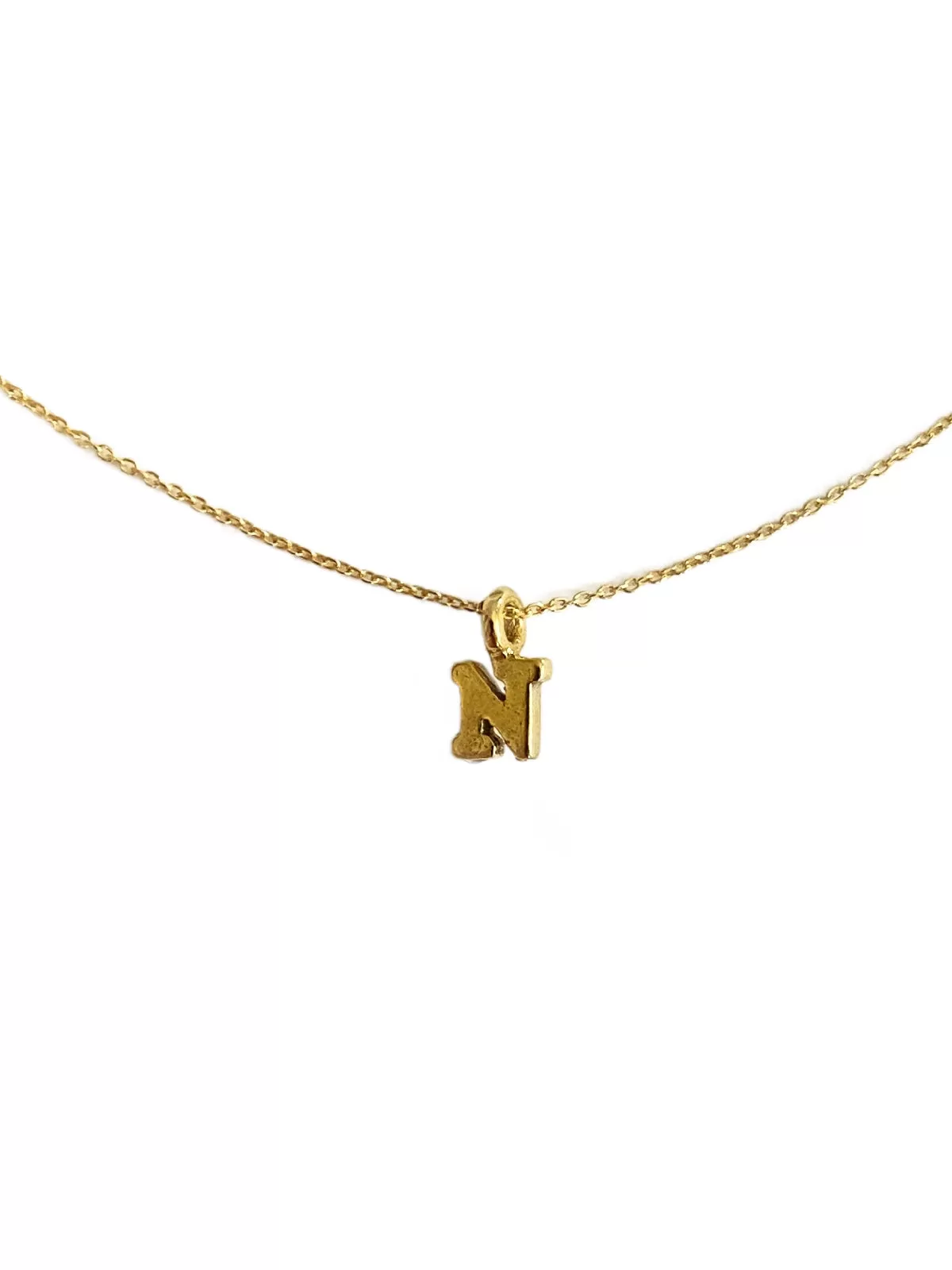 Gold Vermeil Initial Necklace