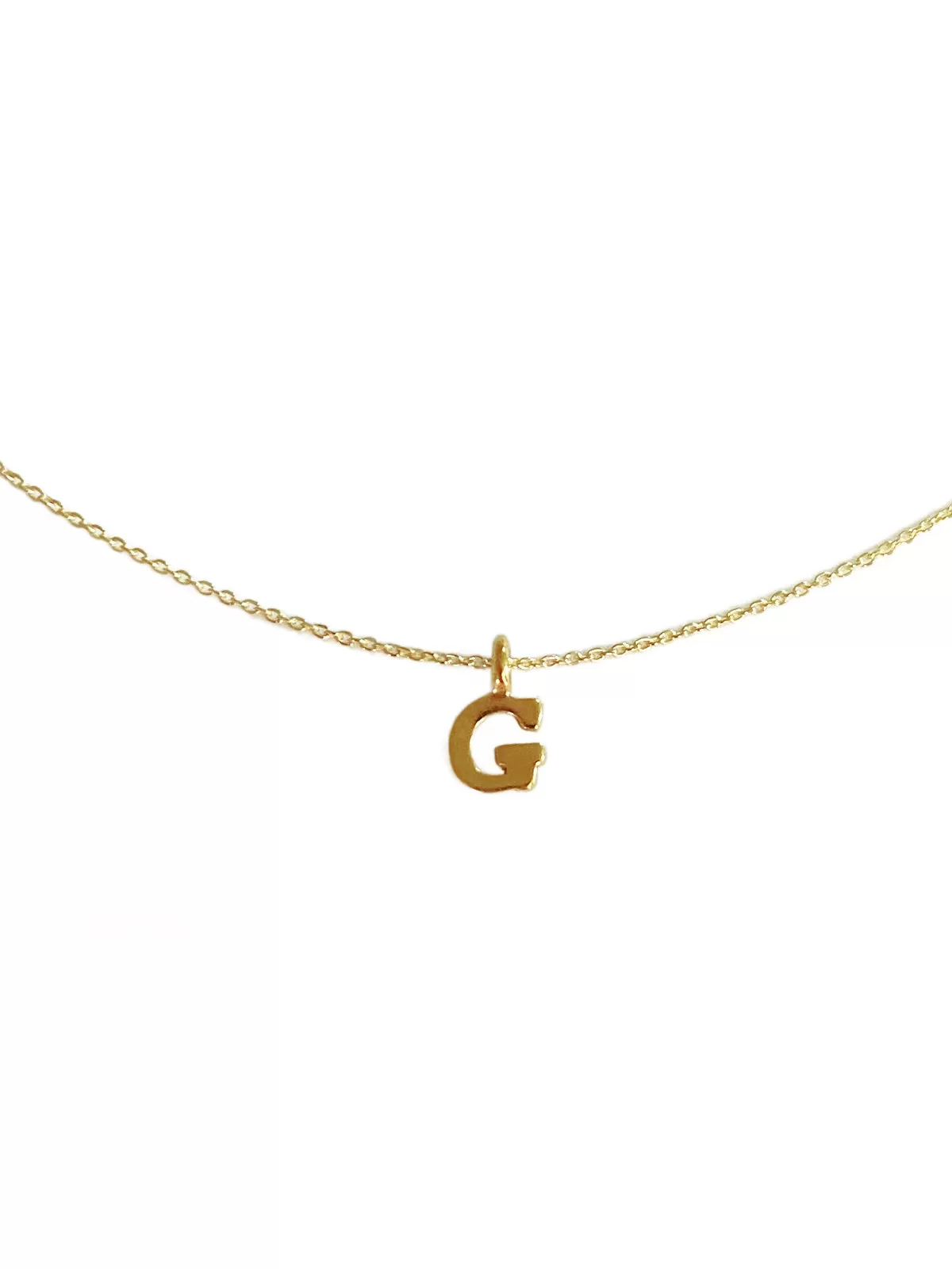 Gold Vermeil Initial Necklace