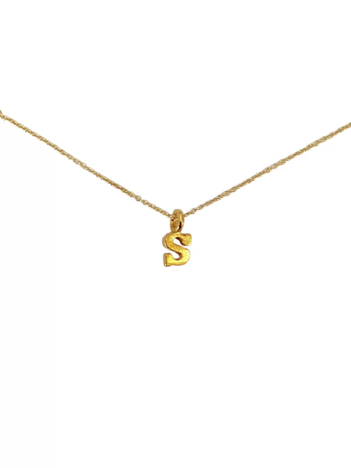 Gold Vermeil Initial Necklace